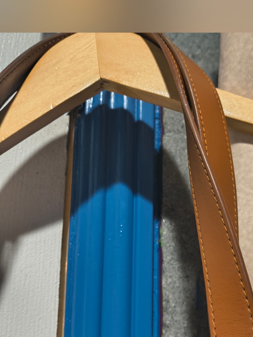 Loeffler Randall Marlena Clear PVC & Tan Leather Striped Tote Bag - Picture 7 of 14